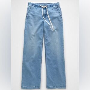 American Eagle Dreamy Drape Cozy Low-Rise Baggy Wide Leg  Drawstring Pants